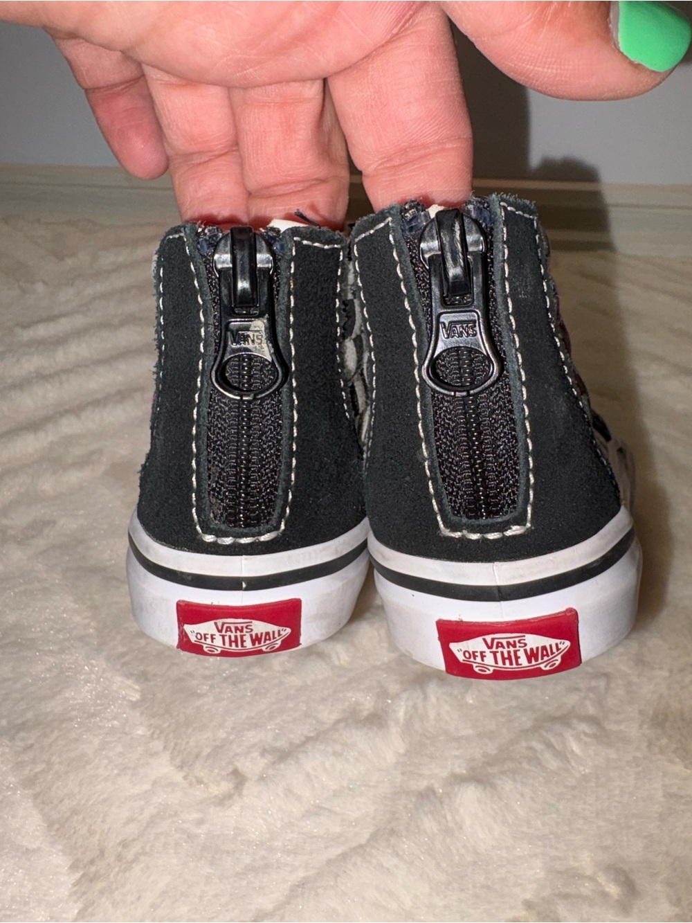 Vans x David Bowie Checkerboard High-Top Sneakers – Toddler Size 5.5 - Picture 3 of 9